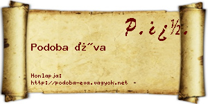 Podoba Éva névjegykártya